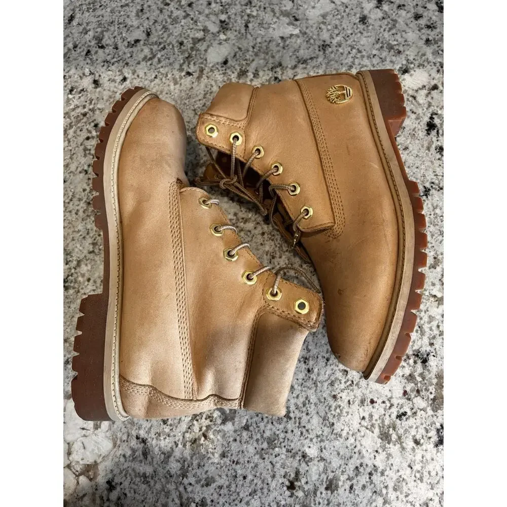 Timberland Culture Kings Premium 6in. Waterproof Boot Chukka Wheat/Gold Zip sz 7